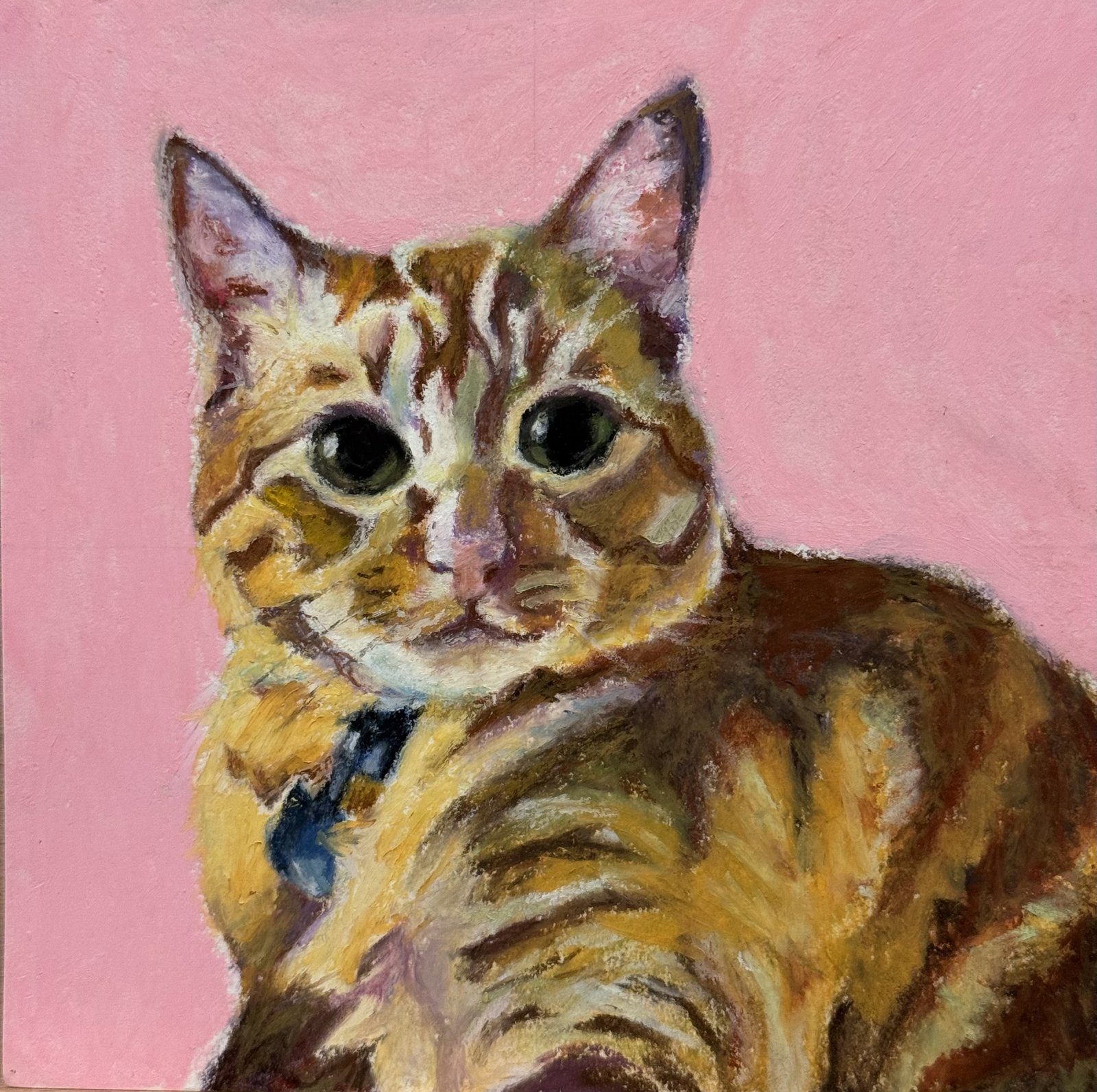 Print of an oil pastel pet portrait